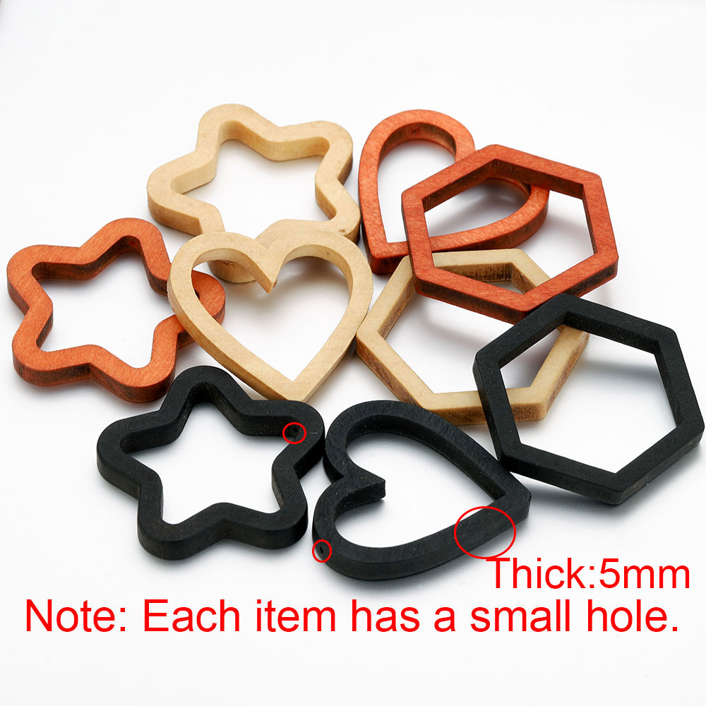Resin Mold Jewelry - 10 Buah Cetakan Silikon Persegi Hati