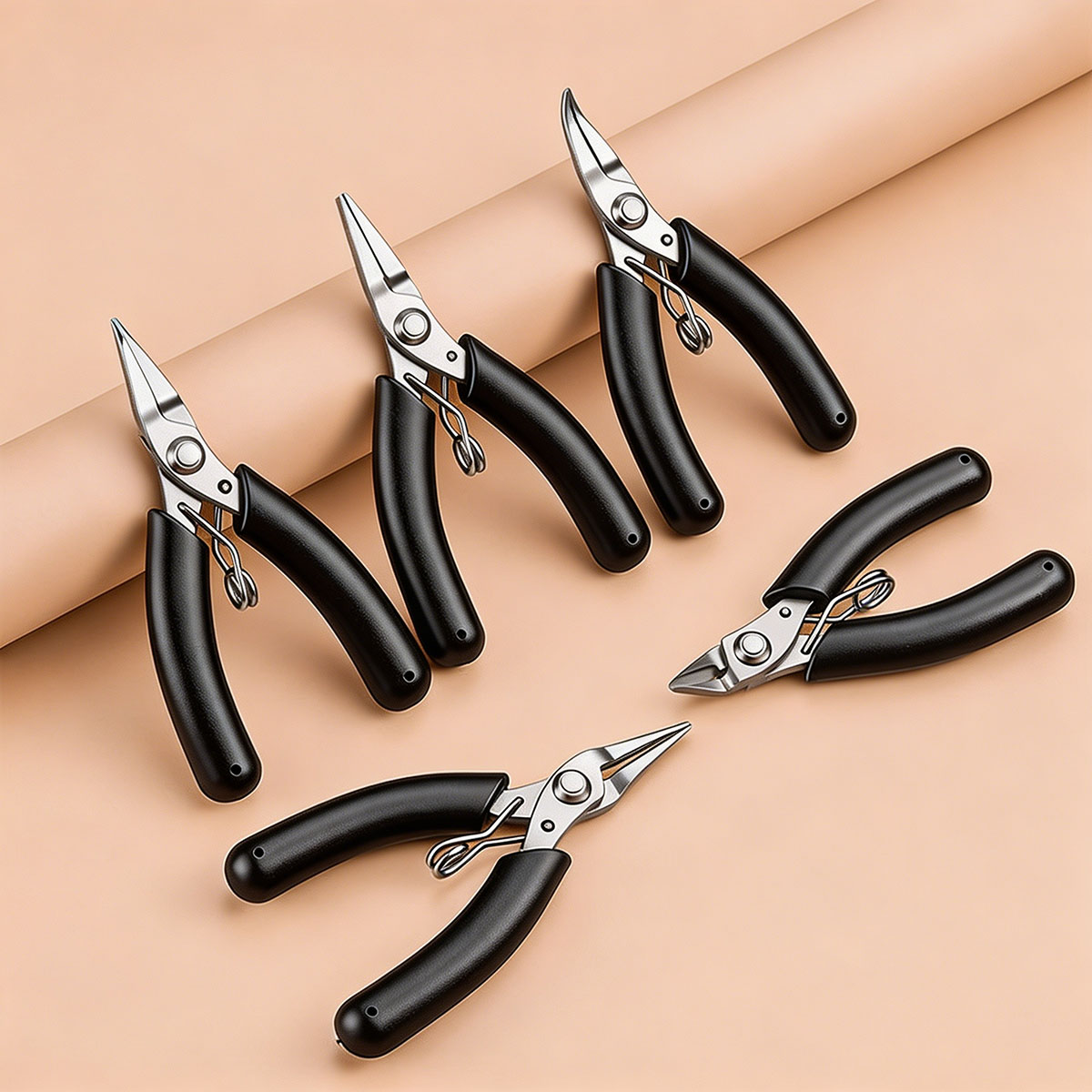 Jewelry Making Needle Nose Pliers - Tang Mini Stainless Steel dengan Ujung