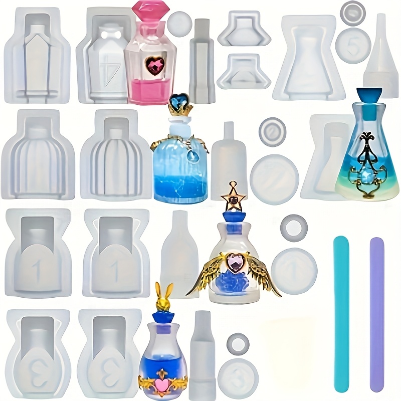 Resin Mold Jewelry - Satu Set 5 Cetakan Silikon Resin