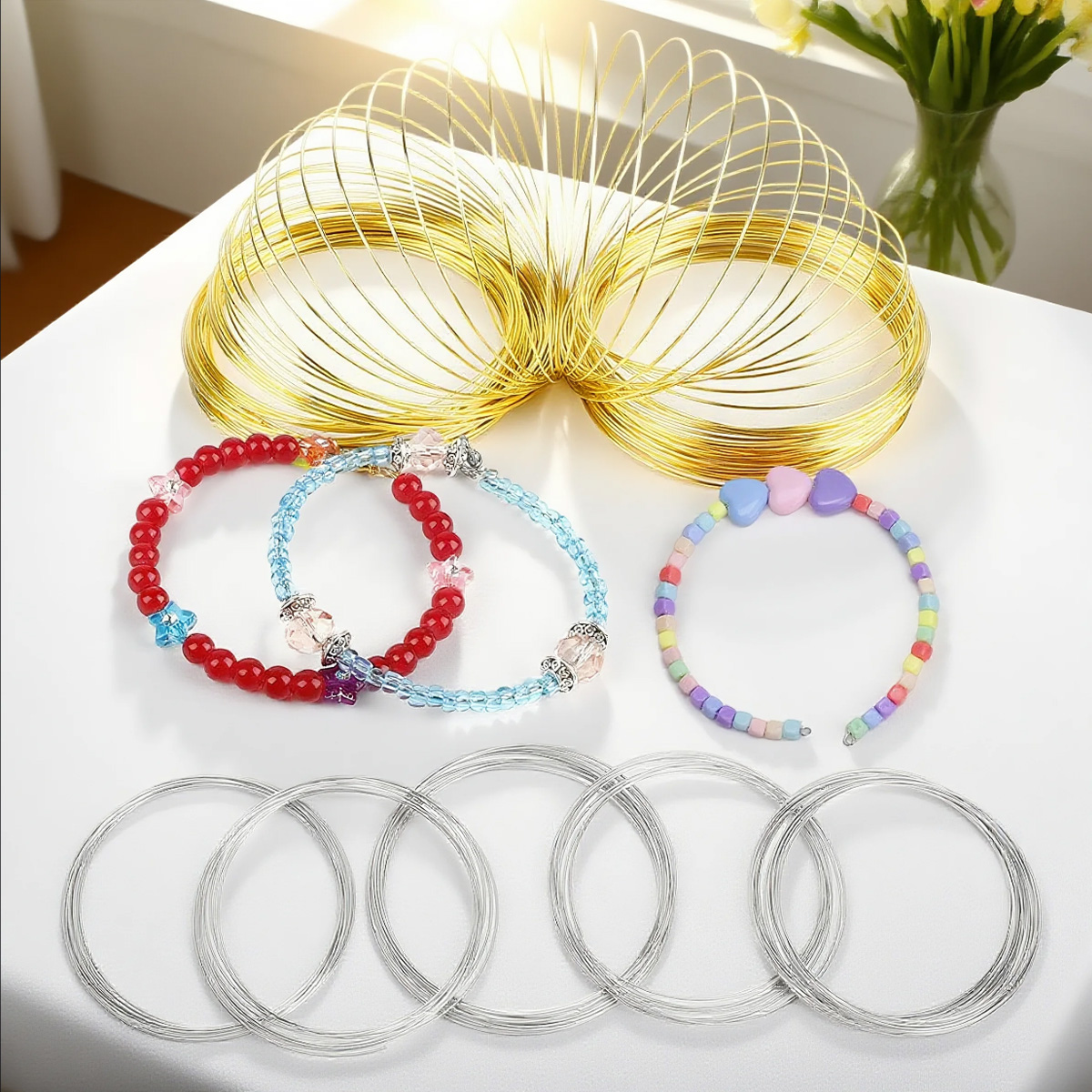 Jewelry Making Gold Wire - Kawat Memory Wire Stainless Steel 0.6mm