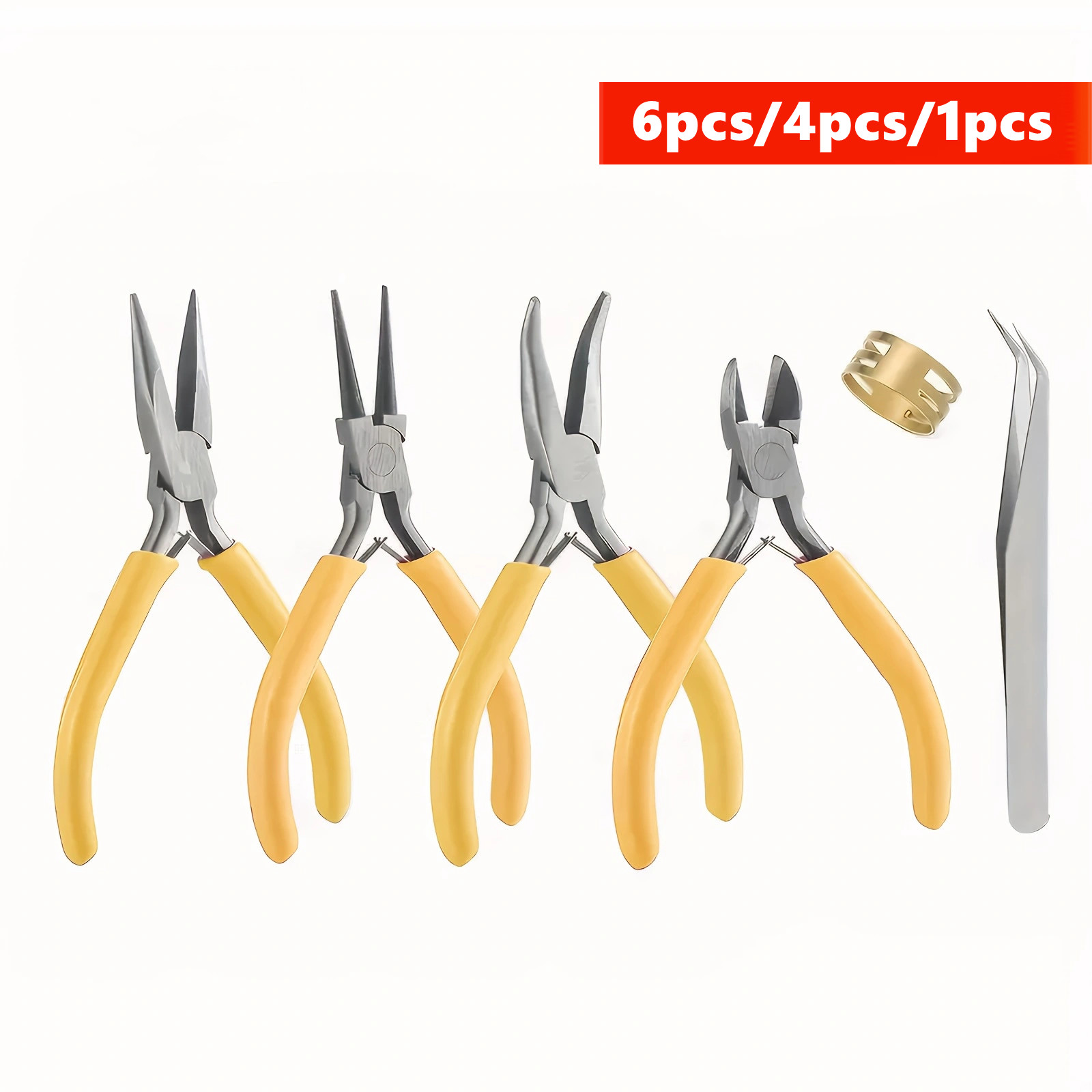 Jewelry Making Needle Nose Pliers - 6/4/1pcs Set Tang Pembuat Perhiasan Warna