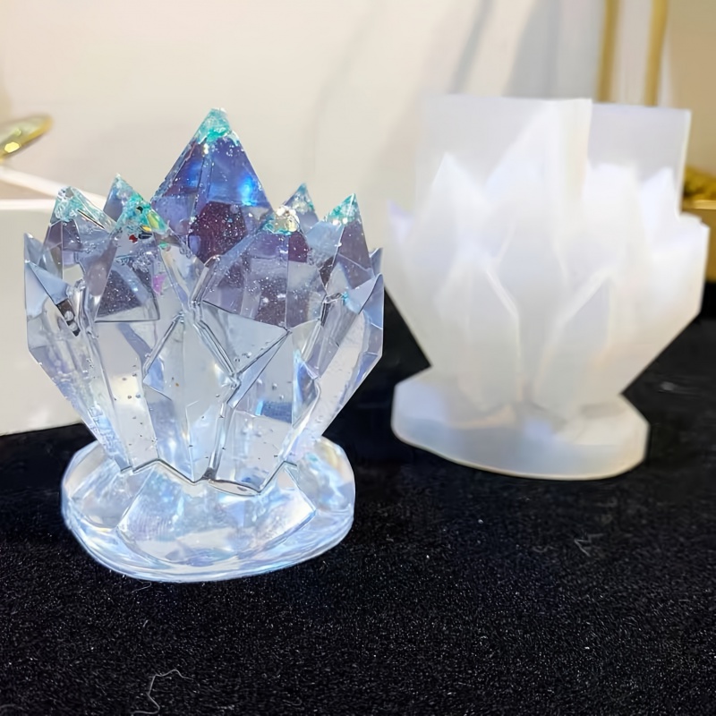 Resin Mold Jewelry - 1 buah kumpulan kristal cetakan silikon