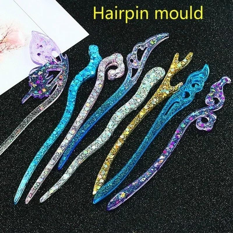 Resin Mold Jewelry - Cetakan Khusus Silikon Jepit Rambut Transparan