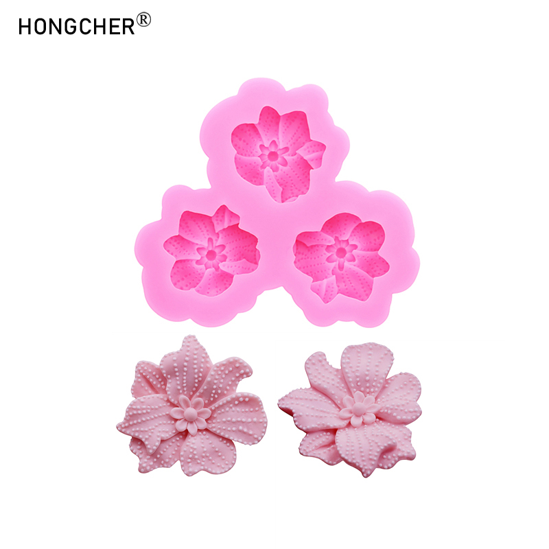 Resin Mold Jewelry - Cetakan Silikon Motif Polka Dot Bunga