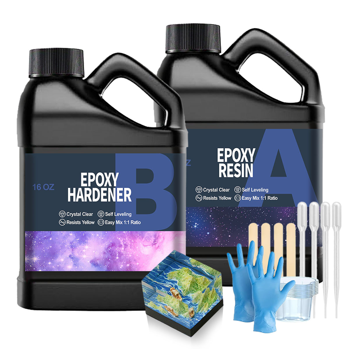 Kit Resin Epoksi Bening 32OZ,  - Resin Mold Jewelry ulasan dan harga