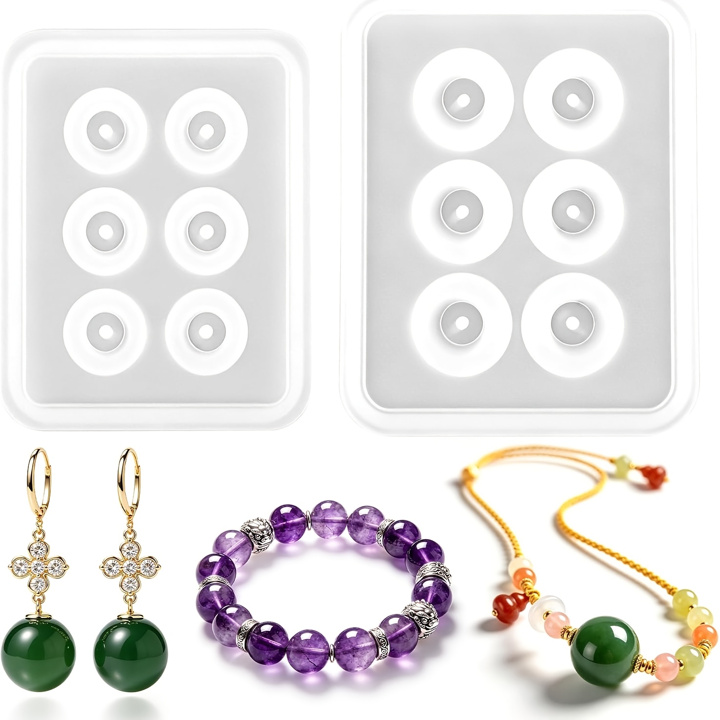 Dua Cetakan Manik Silikon Bula - Resin Mold Jewelry ulasan dan harga