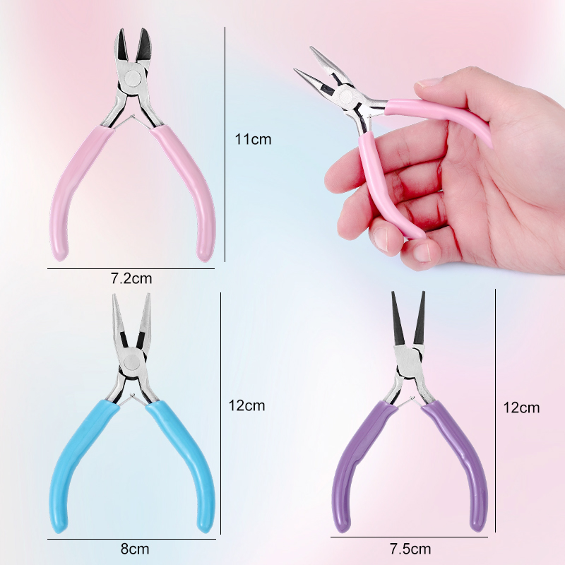 Set Tang Perhiasan Mini 3 Buah - Jewelry Making Needle Nose Pliers ulasan dan harga