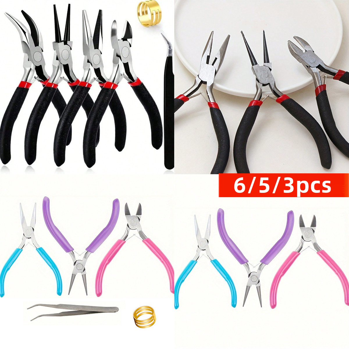Set Alat Pembuat Perhiasan 6/5 - Jewelry Making Needle Nose Pliers ulasan dan harga