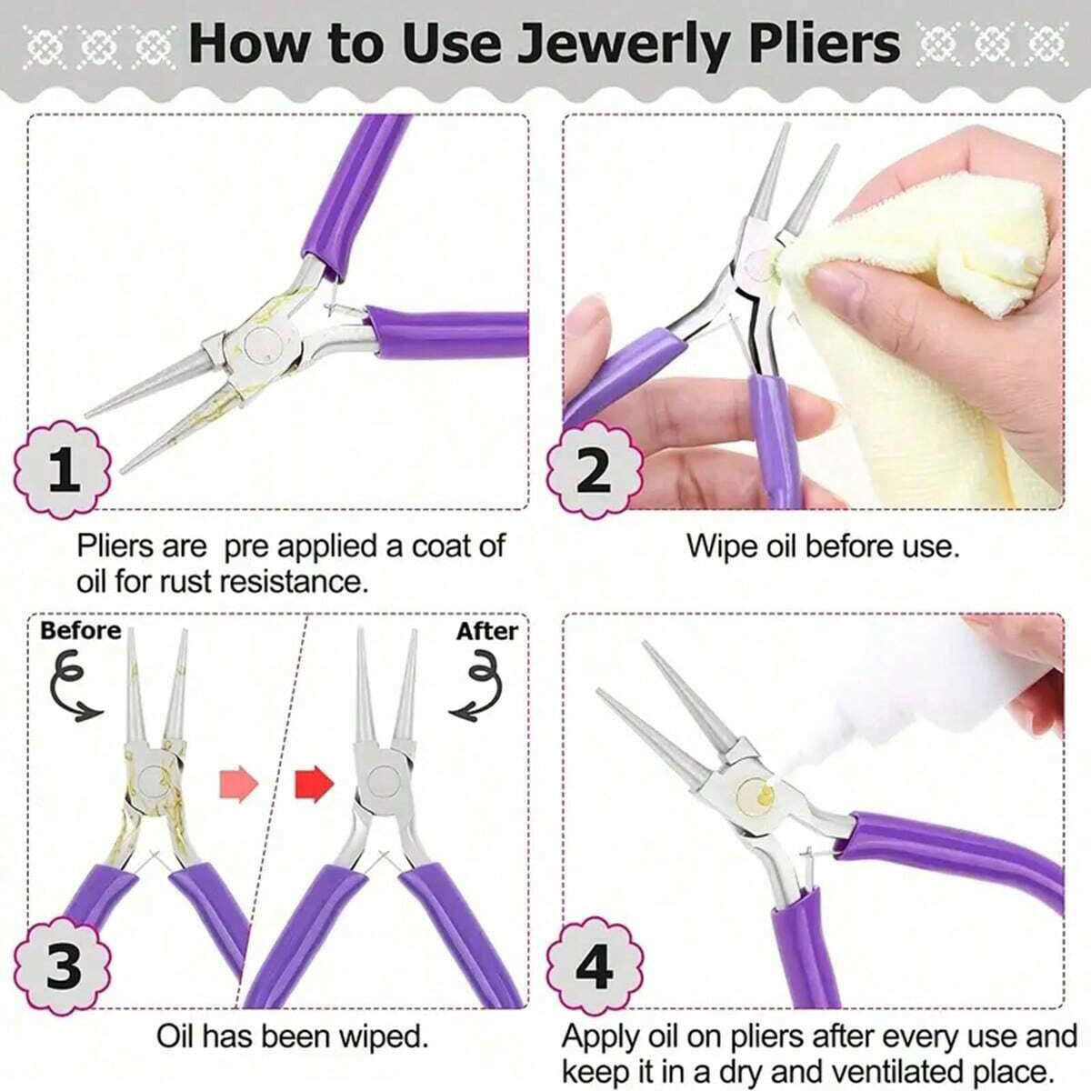 Set Alat Pembuat Perhiasan 6/5 - Jewelry Making Needle Nose Pliers ulasan dan harga
