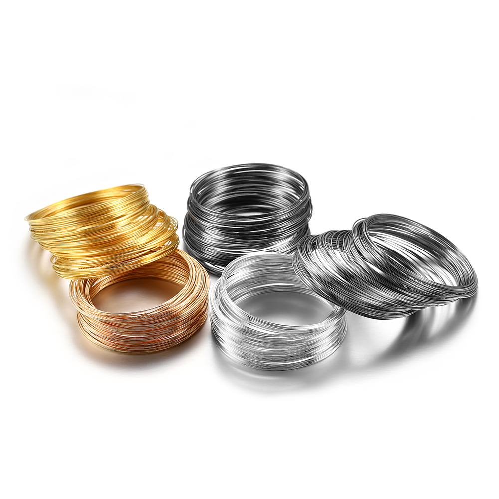 100 Loop/Lot 0.6Mm Perak Emas  - Jewelry Making Gold Wire ulasan dan harga
