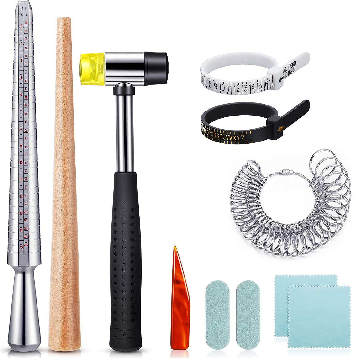 11 buah set Mandrel cincin Ing - Jewelry Making Uk ulasan dan harga