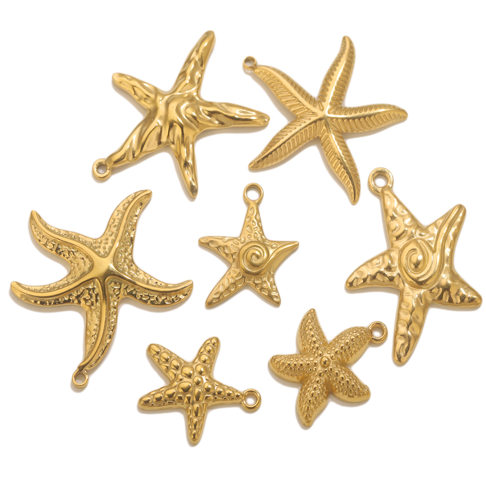 5 Buah Jimat Bintang Laut Bint - Jewelry Making Materials Wholesale ulasan dan harga