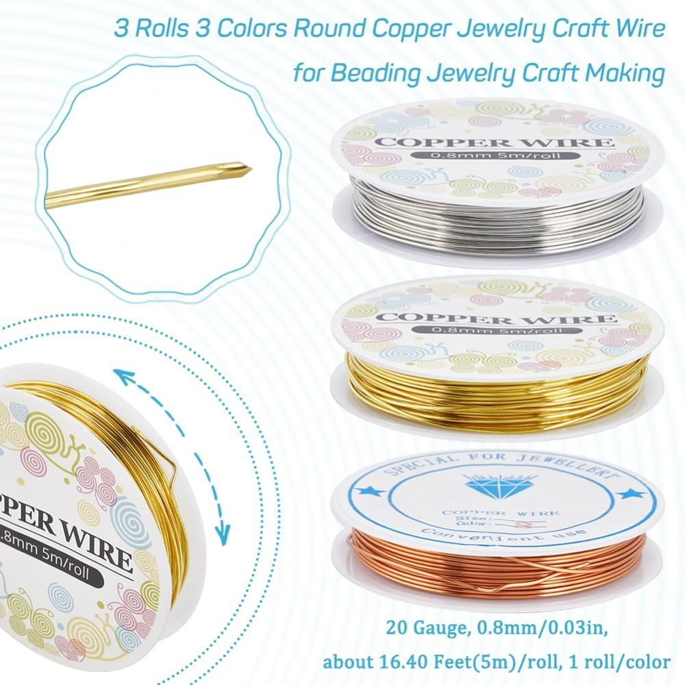 12.8M tembaga kawat perhiasan  - Jewelry Making Gold Wire ulasan dan harga