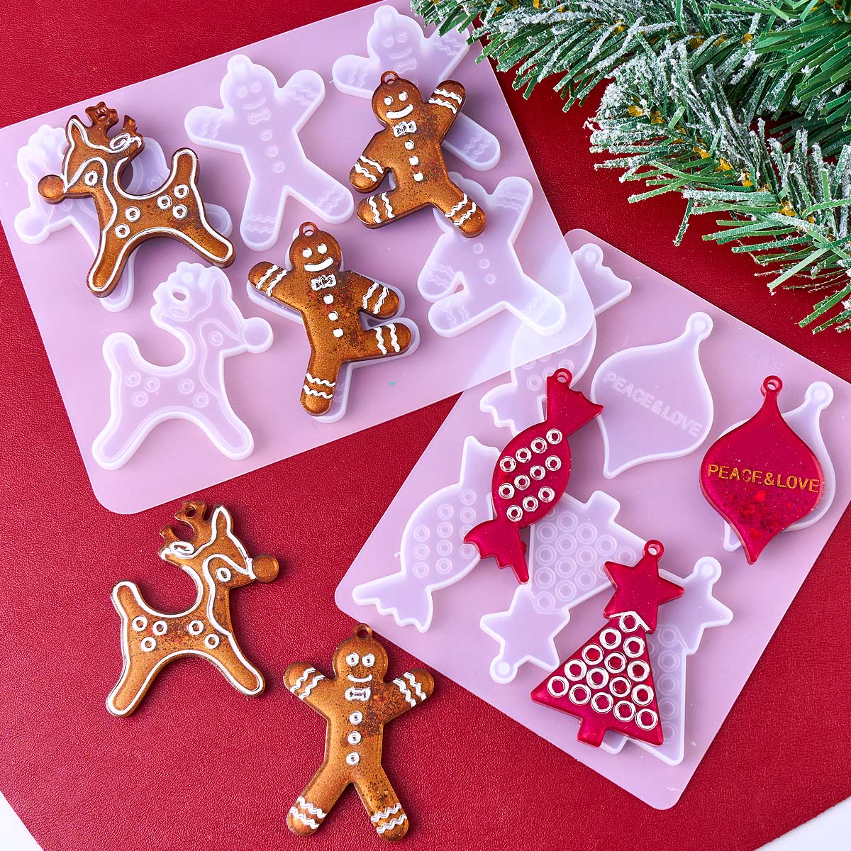 Cetakan Silikon Seri Natal unt - Resin Mold Jewelry ulasan dan harga