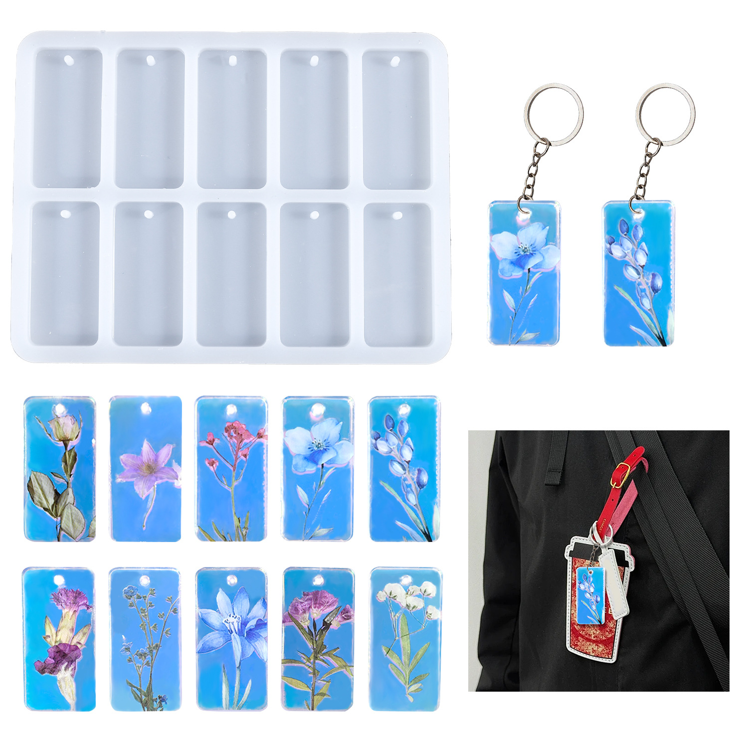 Cetakan resin epoksi DIY 10 lu - Resin Mold Jewelry ulasan dan harga
