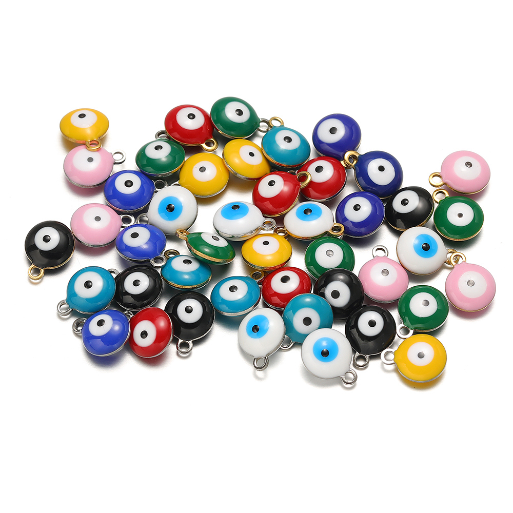 20Pcs/Lot Liontin Kalung Mata  - Jewelry Making Materials Wholesale ulasan dan harga