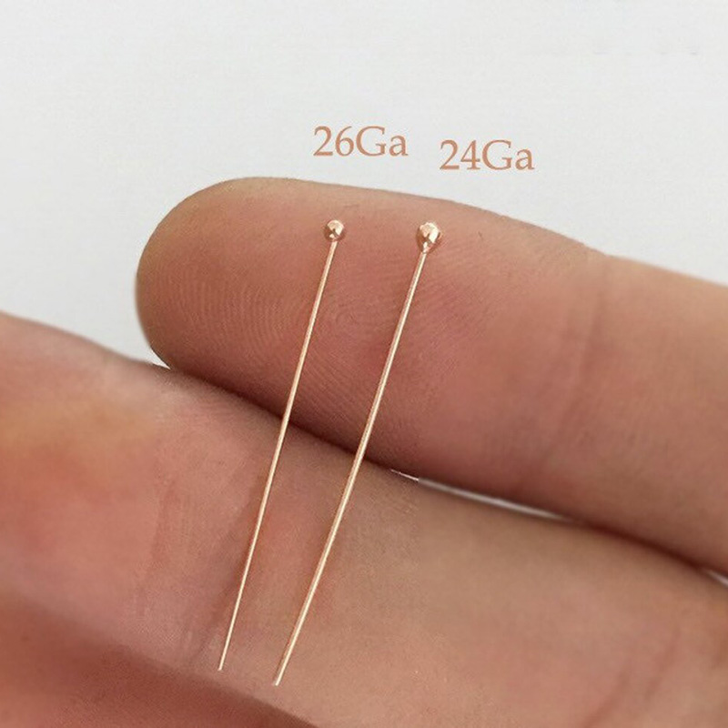 Kawat Ball Headpin Isi Emas Ro - Jewelry Making Gold Wire ulasan dan harga