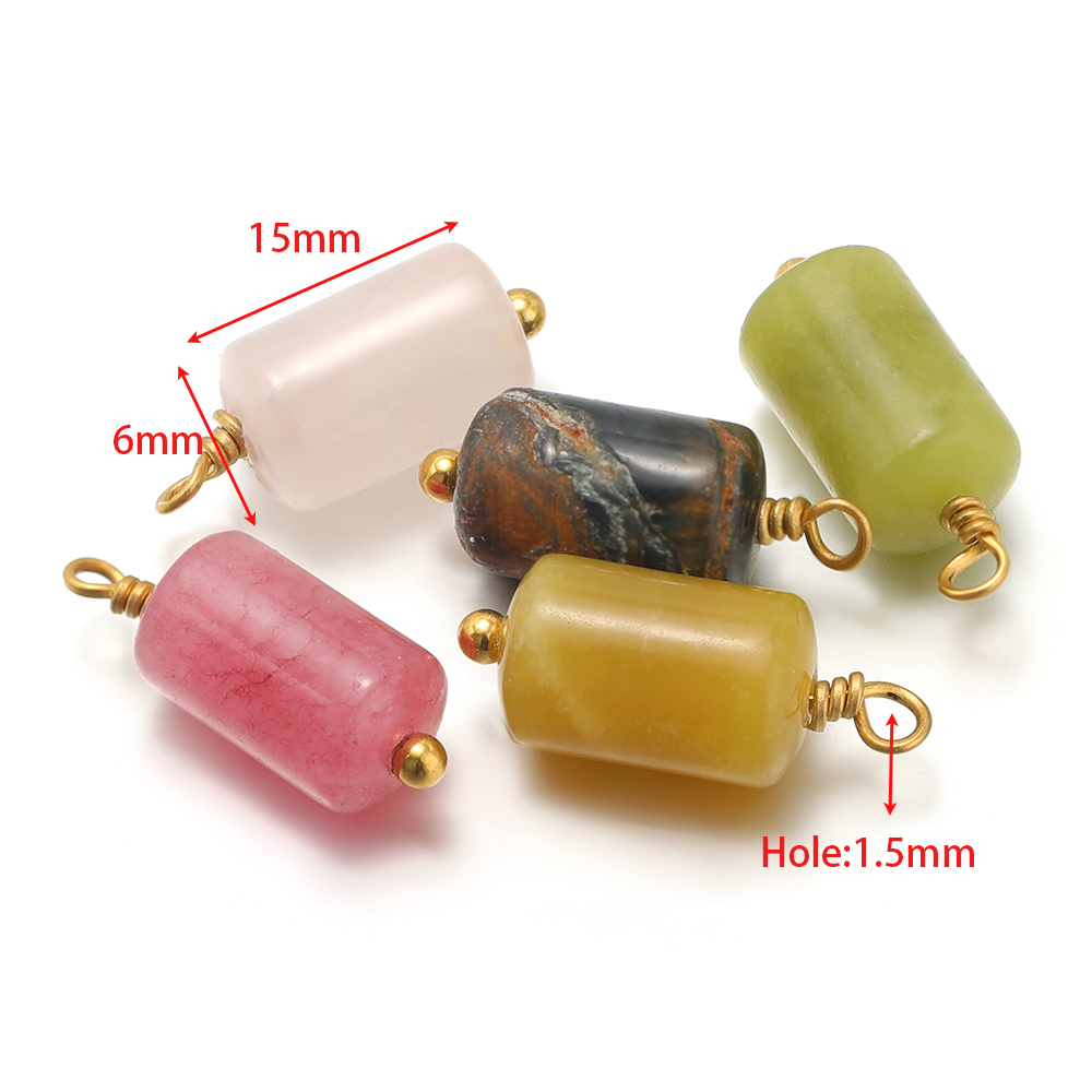 10 Buah Liontin Silinder Jimat - Jewelry Making Materials Wholesale ulasan dan harga